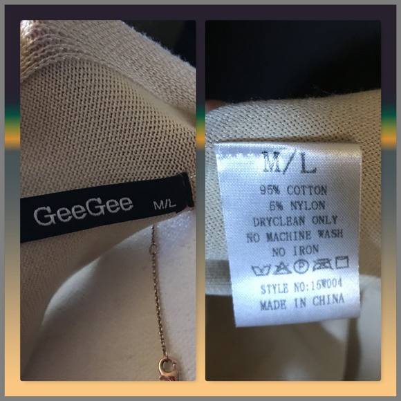 GeeGee Sweater Cardigan Size M/L PRICE🔽 - Picture 6 of 6